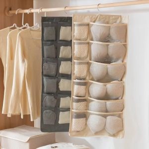 30 Pocket Hanging Closet Organizer-Bra Organizer