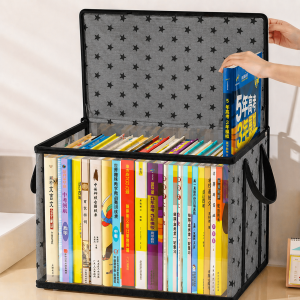 Star Printed Transparent Book Storage Bag – Stylish & Smart Book Organizer