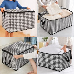 Large Capacity Quilt Storage Bag Printed Without Transparent Storage Bag