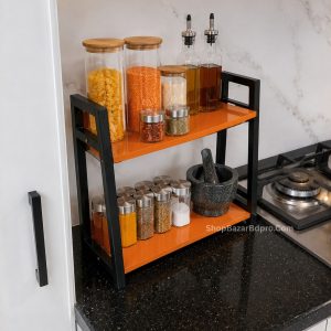 2 layer Storage Rack – For Kitchen Organizer, Living room or Bedroom